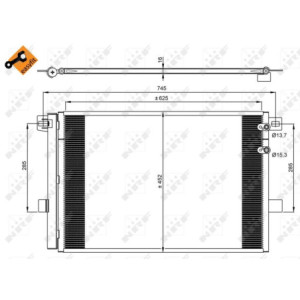 NRF 350041 Condenseur de climatisation