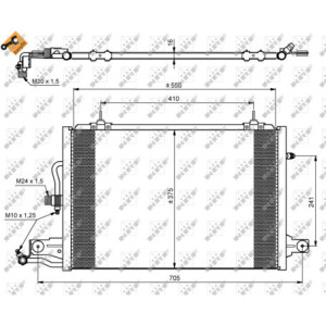 NRF 35031 Condensador de aire acondicionado