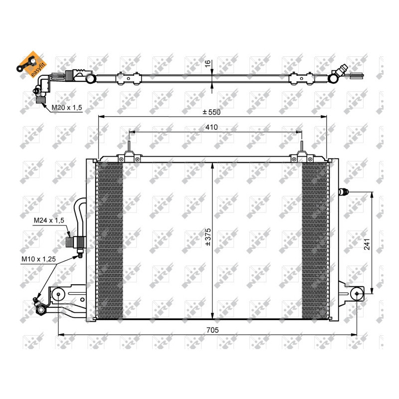 NRF 35031 Condensatore climatizzatore