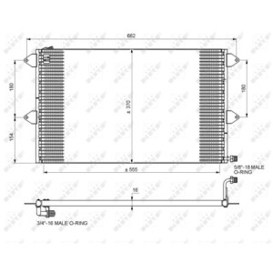 NRF 35034 Condensatore climatizzatore