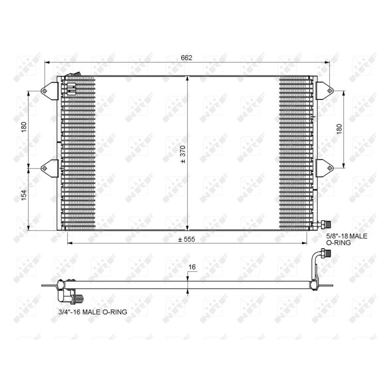 NRF 35034 Condenseur de climatisation