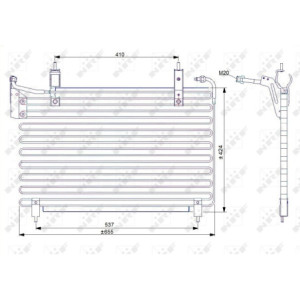 NRF 35071 Condensatore climatizzatore