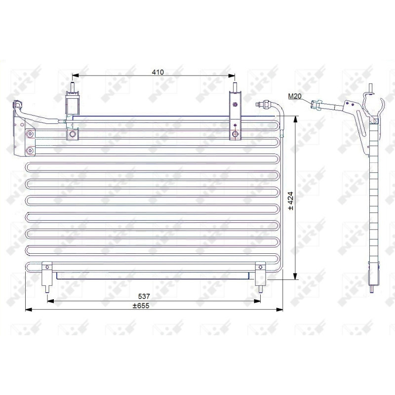 NRF 35071 Air conditioning condenser