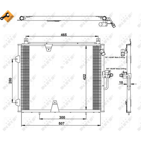 NRF 35129 Skraplacz klimatyzacji