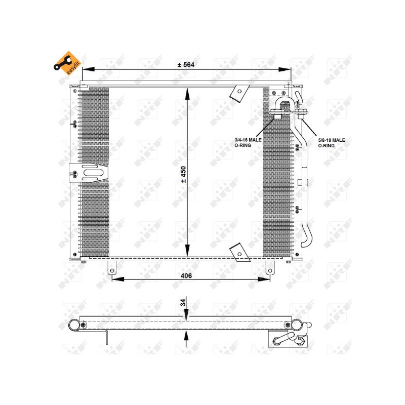 NRF 35132 Condenseur de climatisation