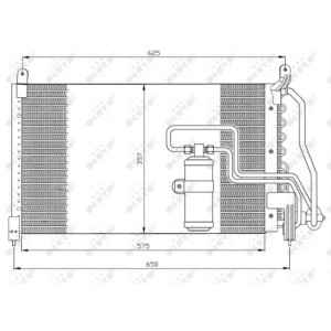 NRF 35134 Air conditioning condenser