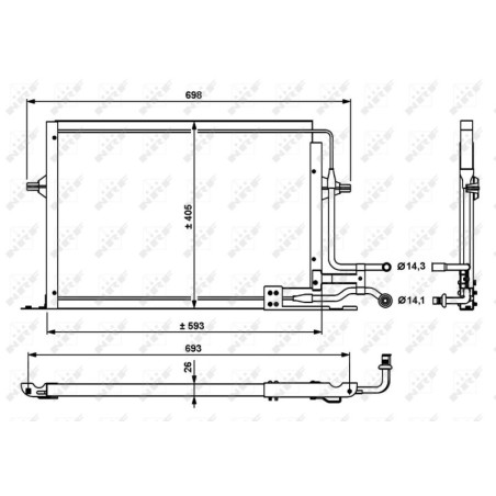 NRF 35139 Condensatore climatizzatore