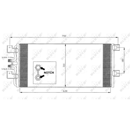 NRF 35140 Condensador de aire acondicionado