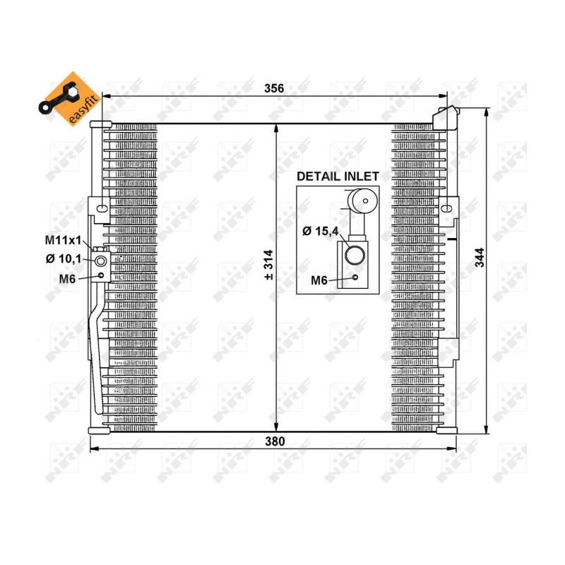 NRF 35146 Condensador de aire acondicionado