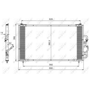 NRF 35153 Condensador de aire acondicionado