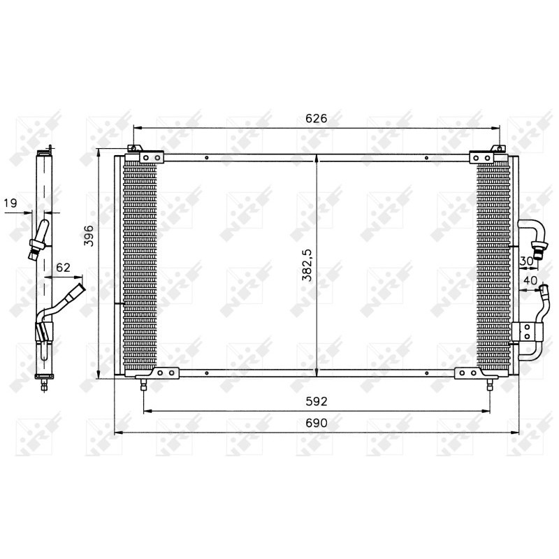 NRF 35153 Air conditioning condenser