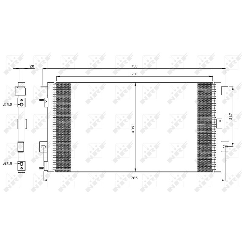 NRF 35156 Condensatore climatizzatore