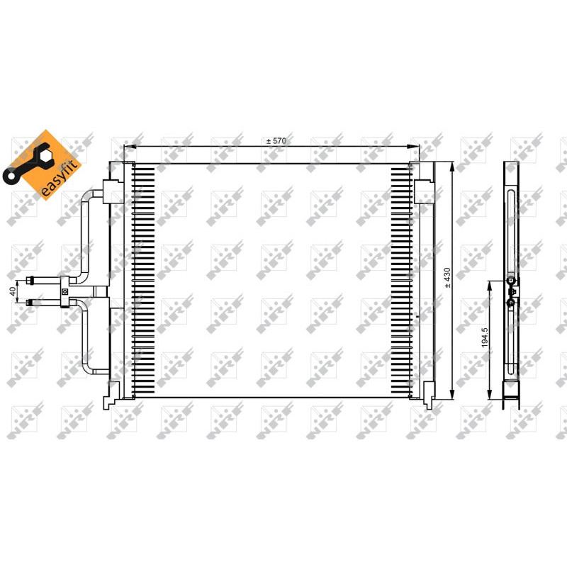 NRF 35162 Condenseur de climatisation