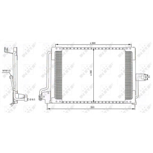 NRF 35182 Condensador de aire acondicionado