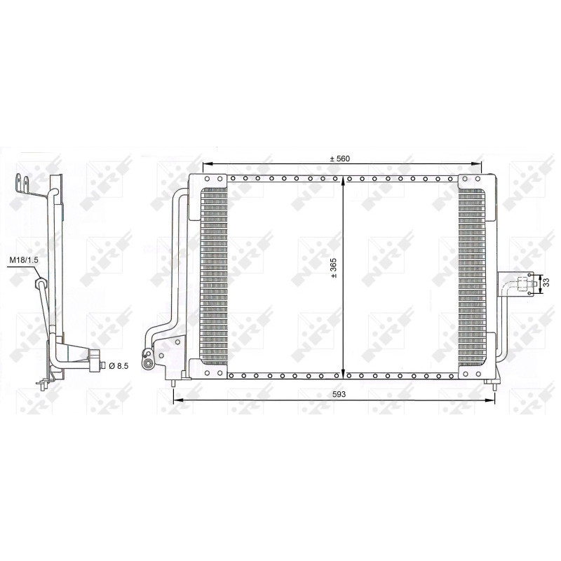 NRF 35182 Condensador de aire acondicionado