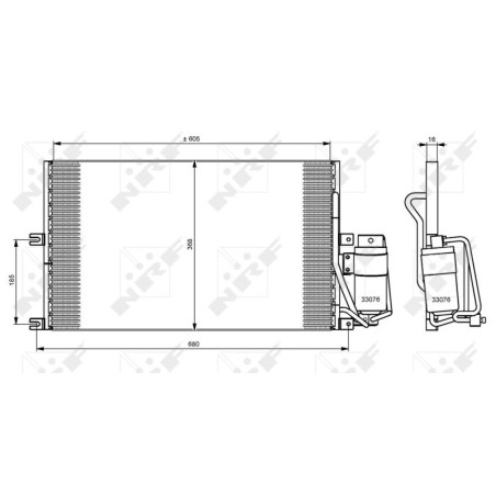 NRF 35183 Condensador de aire acondicionado