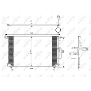 NRF 35184 Air conditioning condenser