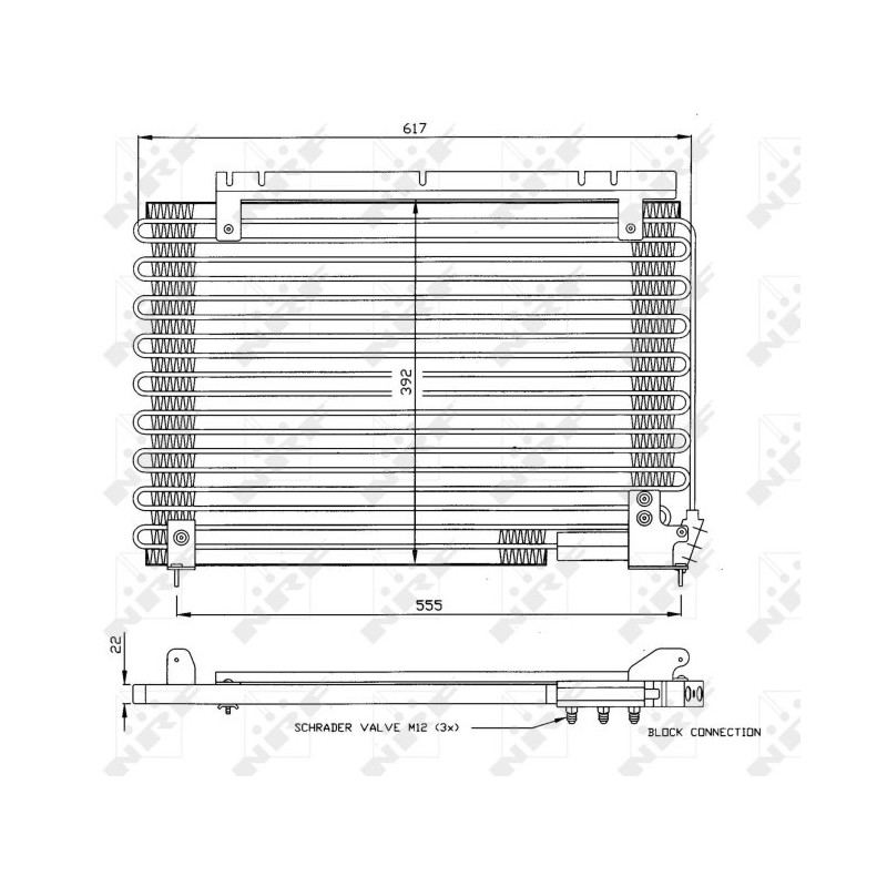 NRF 35191 Condensatore climatizzatore