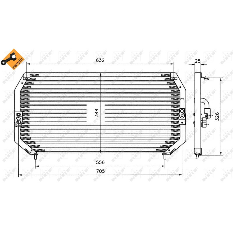 NRF 35193 Air conditioning condenser