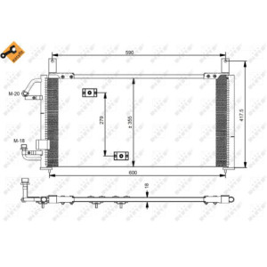 NRF 35197 Air conditioning condenser