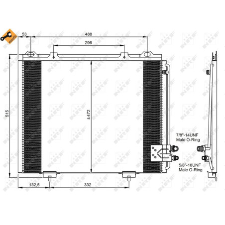 NRF 35228 Skraplacz klimatyzacji