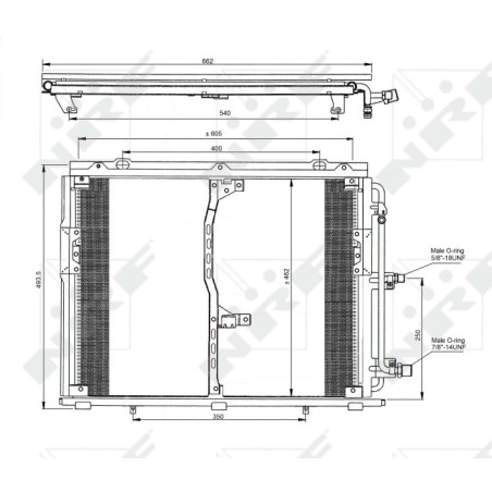 NRF 35229 Condensador de aire acondicionado