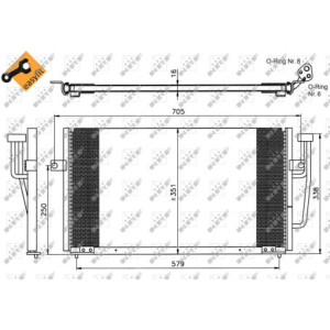 NRF 35234 Condensatore climatizzatore