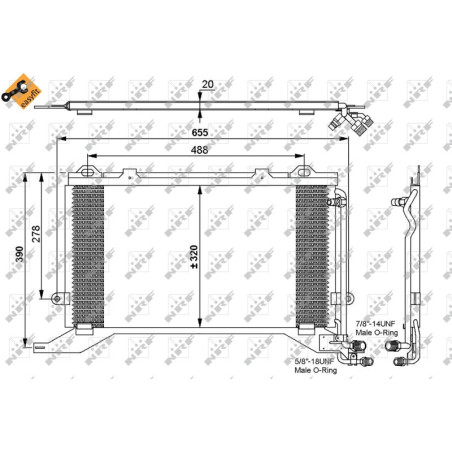 NRF 35240 Skraplacz klimatyzacji