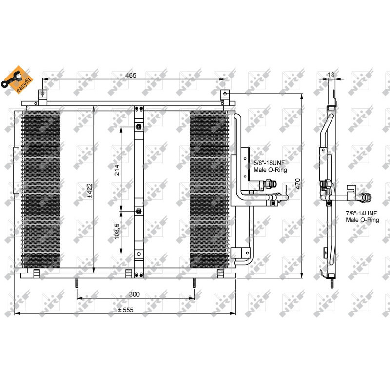 NRF 35244 Condensador de aire acondicionado