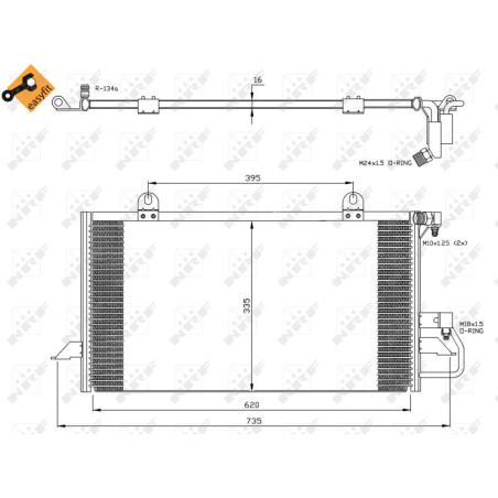 NRF 35247 Condensador de aire acondicionado