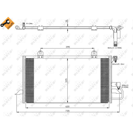 NRF 35248 Condensador de aire acondicionado