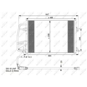 NRF 35251 Condensador de aire acondicionado