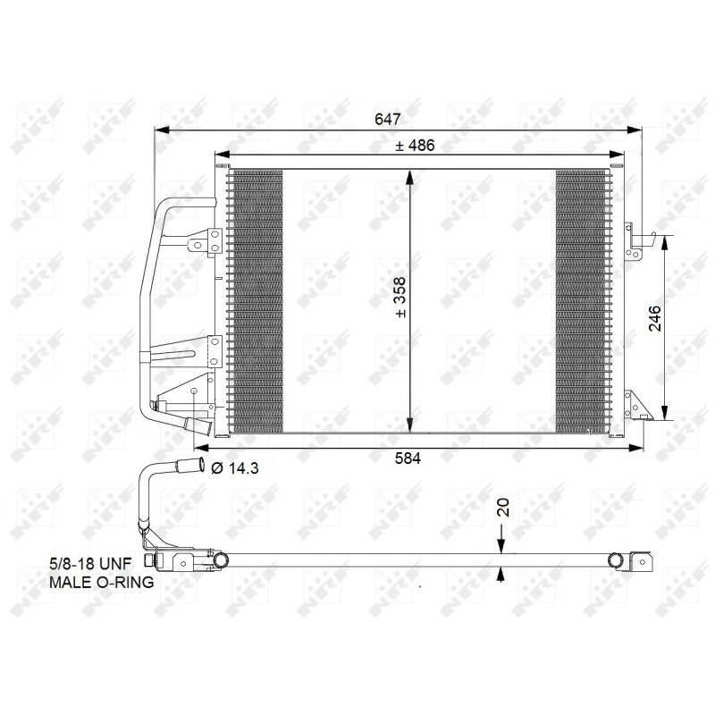 NRF 35251 Condensatore climatizzatore
