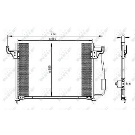 NRF 35261 Air conditioning condenser