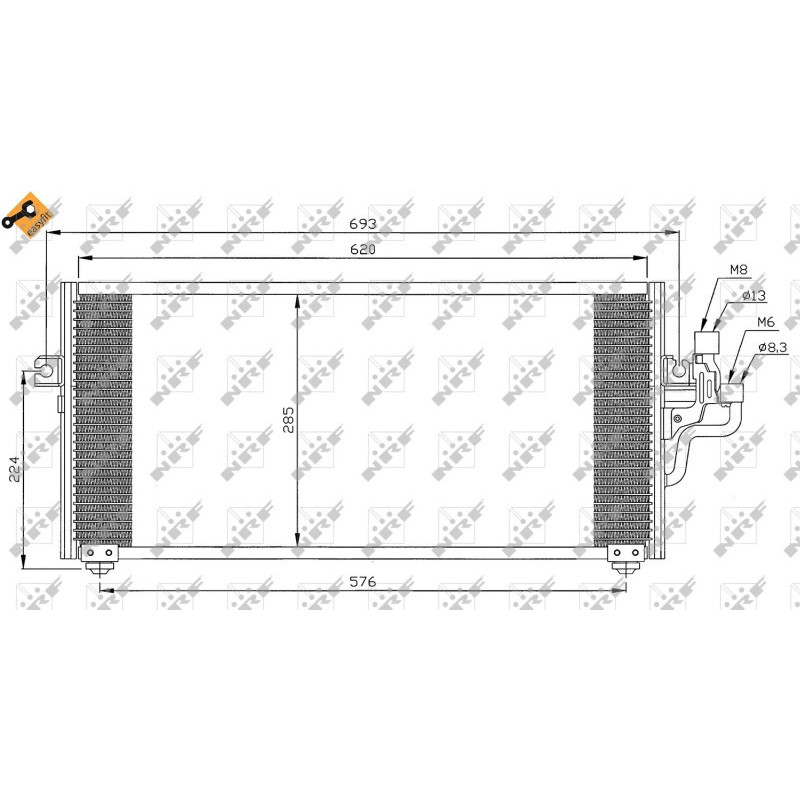 NRF 35268 Condensador de aire acondicionado