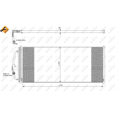 NRF 35277 Condensador de aire acondicionado