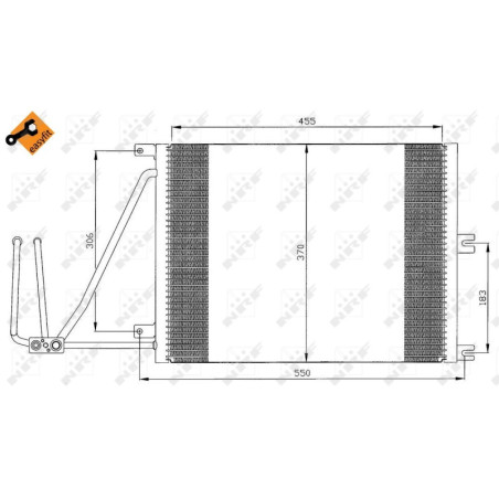 NRF 35292 Condensador de aire acondicionado