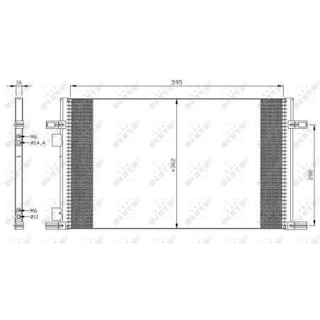 NRF 35298 Condensador de aire acondicionado