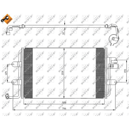 NRF 35300 Condensador de aire acondicionado