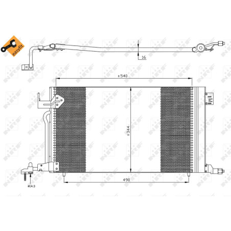 NRF 35304 Skraplacz klimatyzacji