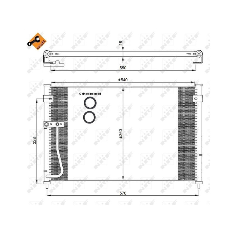 NRF 35306 Condensador de aire acondicionado