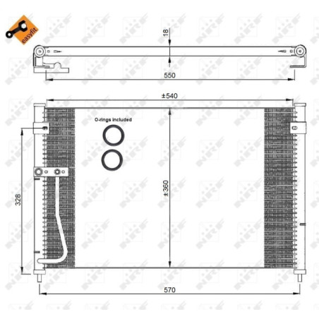 NRF 35306 Skraplacz klimatyzacji