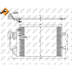 NRF 35309 Condensador de aire acondicionado
