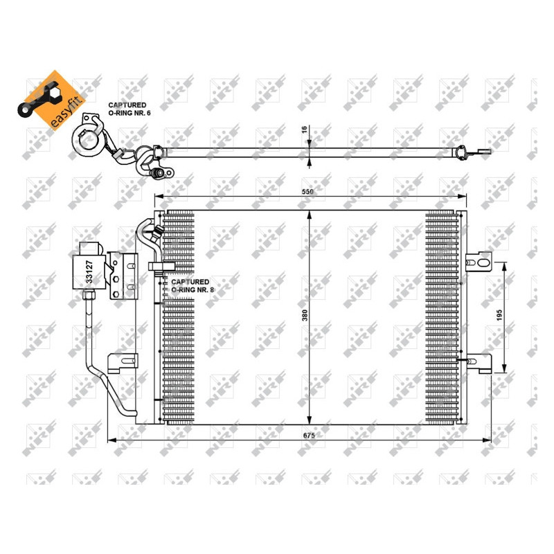 NRF 35309 Condensatore climatizzatore