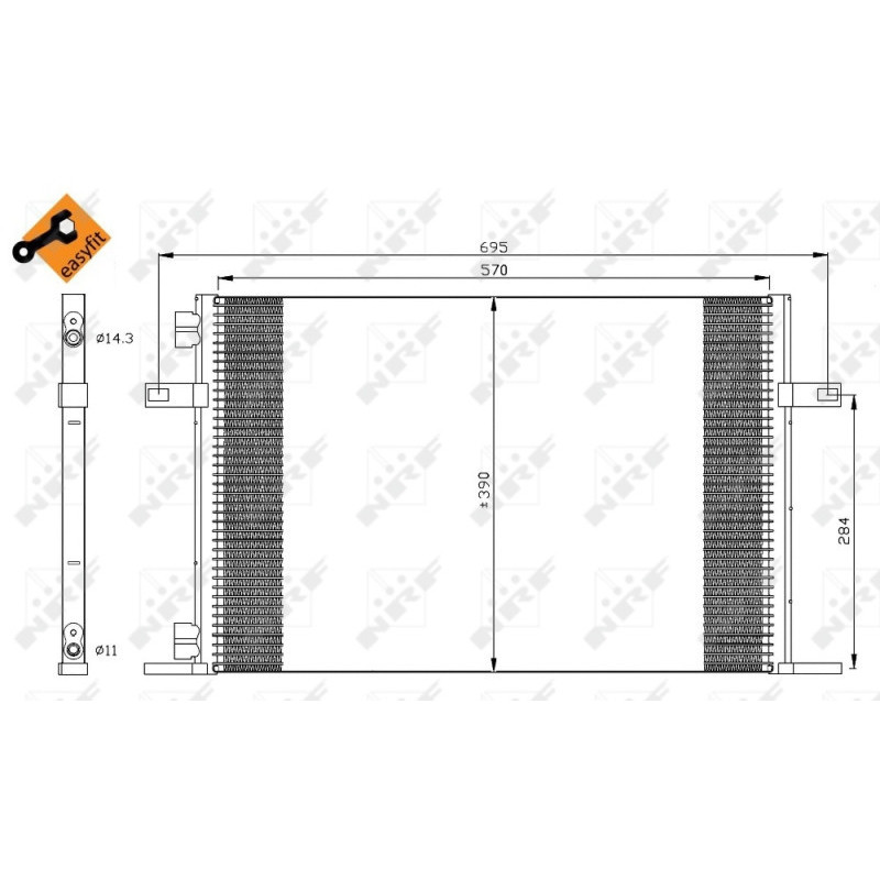 NRF 35311 Skraplacz klimatyzacji