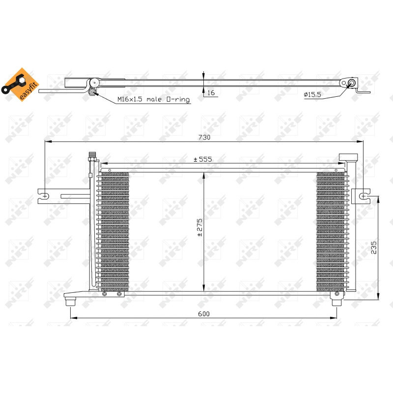 NRF 35315 Condensador de aire acondicionado