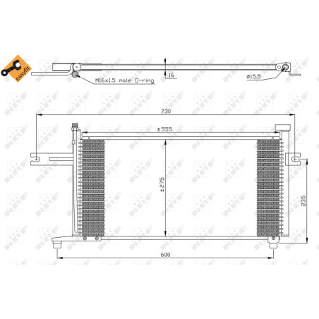 NRF 35315 Condensador de aire acondicionado