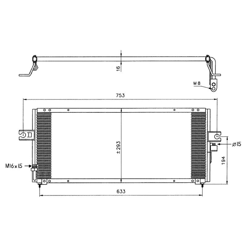 NRF 35331 Condensador de aire acondicionado