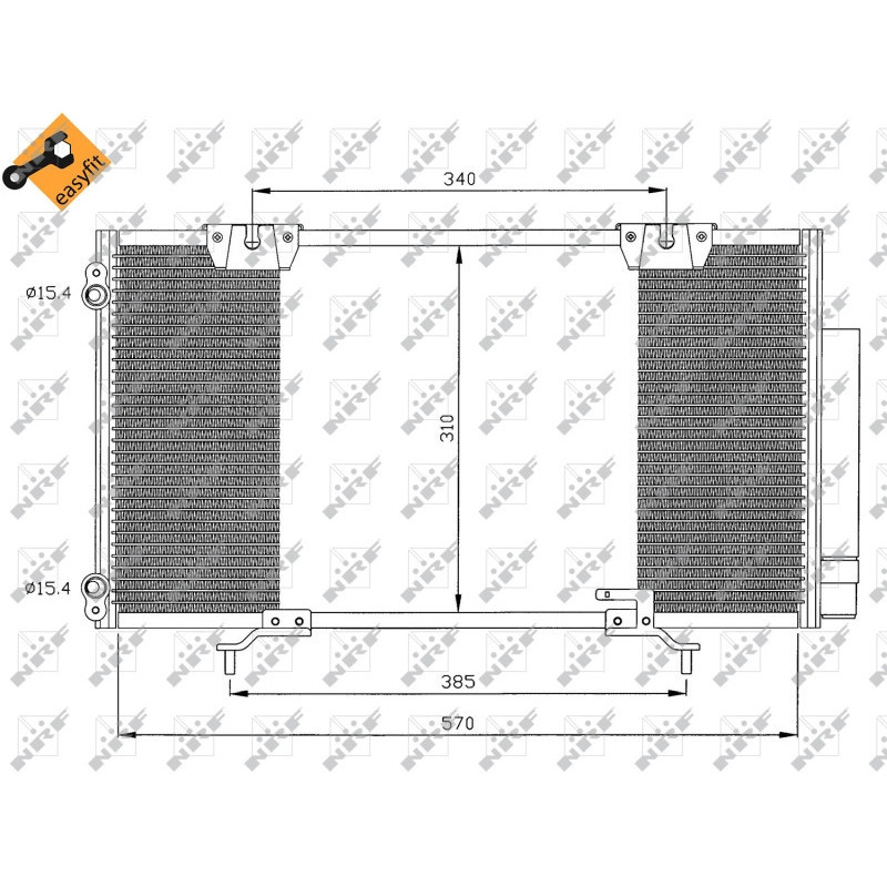 NRF 35337 Condensador de aire acondicionado