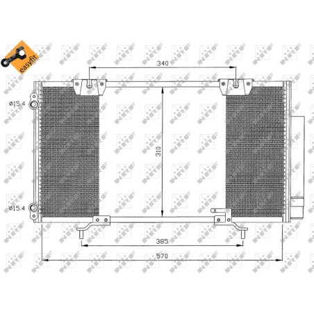 NRF 35337 Condensador de aire acondicionado